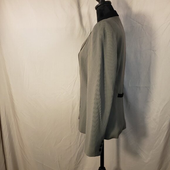 Alex Garfield for GARFIELD & MARKS Women's Tauple Blazer w/Contrasting Collar-6 - Picture 3 of 5